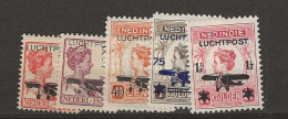 1928 MH Nederlands Indië Airmail NVPH LP 1-5 - India Holandeses