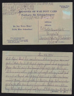 Bizone 1946 POW Postcard Kriegsgefangene APO 772 US Army Lab.Serv.Co USA To BURGFELD Gródczany Poland - Cartas & Documentos
