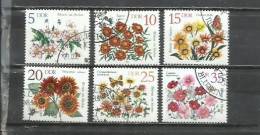 7565E-SERIE COMPLETA  ALEMANIA DEMOCRATICA DDR 1982 Nº 2386/2391 FLORES VEGETALES - Usados