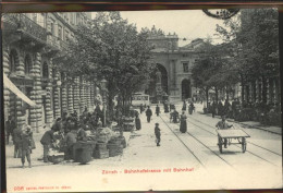 11294832 Zuerich Bahnhofstrasse Bahnhof Markt Strassenbahn  Zuerich - Sonstige & Ohne Zuordnung