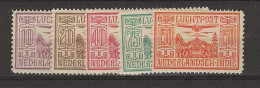 1928 MH Nederlands Indië Airmail NVPH LP 6-10 - India Holandeses