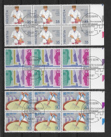 Schweiz 1987 Jahresereignisse Mi.Nr. 1351/53 Kpl. 6er Blocksatz Gestempelt - Usati