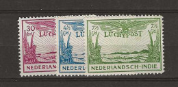 1931 MH Nederlands Indië Airmail NVPH LP 14-16 - Niederländisch-Indien