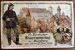 17. Deutscher Feuerwehrtag In Nürnberg Vom 24. Bis 27. Juli 1909 - Gelaufen - Nürnberg