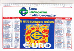 Calendarietto - Banca Centropadana - Credito Cooperativo - Anno 2001 - Kleinformat : 2001-...