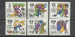 7565F-SERIE COMPLETA ALEMANIA DEMOCRATICA DDR 1969 Nº 1146/1151 CUENTOS LEYENDAS - Used Stamps