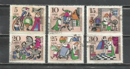 7565G-SERIE COMPLETA ALEMANIA DEMOCRATICA DDR 1967 Nº 1020/1025 CUENTOS LEYENDAS - Used Stamps