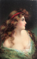 Portrait De Femme - G. T. Collins - CPA Illustration Couleur - Otros & Sin Clasificación