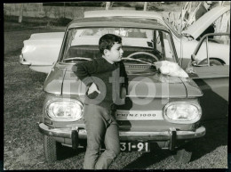60s REAL AMATEUR FOTO PHOTO NSU PRINZ 1000 CAR OLDTIMER PORTUGAL AT183 - Automobiles