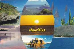 ILE MAURICE .GRAND BAY.(ENVOYE DE)  MULTIVUES.. ANNEE 2001 + TEXTE + TIMBRE - Mauritius