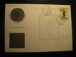 BISSAU 1968 Arcabuzeiro Stamp Dia Do Selo Cancel Cover GUINEA Portuguese Colonies Portugal Area - Guinea Portoghese