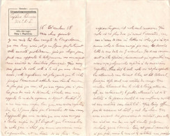 LETTRE D' UN PRISONNIER FRANCAIS - KRIESGSGEFANGENENSENDUNG LE 16/12/1918 - Cartas & Documentos