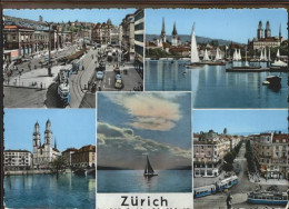 11294583 Zuerich Strassenbahn Segelboote See Zuerich - Altri & Non Classificati