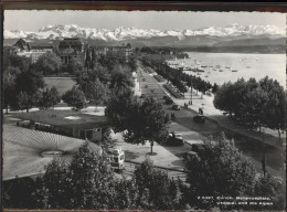 11294580 Zuerich Bellevueplatz Utoquai Alpen See Boote Strassenbahn Zuerich - Sonstige & Ohne Zuordnung