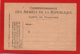 CARTE CORRESPONDANCE DES ARMEES DE LA REPUBLIQUE - LE 01/02/1919 - Covers & Documents