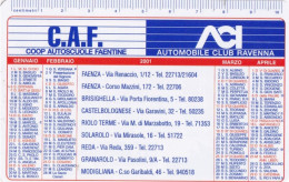 Calendarietto - C.a.f. - Coop Autoscuole Faentine - Anno 2001 - Formato Piccolo : 2001-...