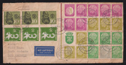 BRD Bund 1959 Luftpost Brief 160Pf BITBURG X NOVO HAMBURGO Brasilien Mit HBL6 + HBL7 - Cartas & Documentos