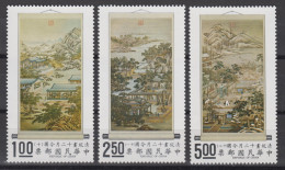 TAIWAN 1970 - "Occupations Of The Twelve Months" Hanging Scrolls - "Winter" MNH** OG XF - Ongebruikt