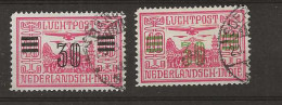 1930 USED Nederlands Indië Airmail NVPH LP 11-12 - Nederlands-Indië