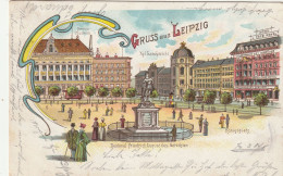 DE344   --   GRUSS AUS LEIPZIG  --  LITHO    --  1901 - Leipzig