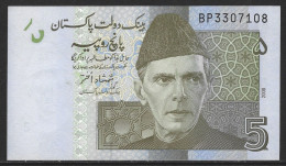 PAKISTAN - 5 RUPEES 2008 - PICK: 53 - SIN CIRCULAR - UNZIRKULIERT - UNCIRCULATED - Pakistan