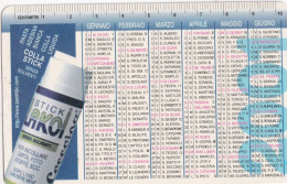 Calendarietto - Coccoina - Stick Lakol - Anno 2001 - Tamaño Pequeño : 2001-...