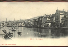 11294460 Zuerich Limmatquai Boote Schwaene Zuerich - Other & Unclassified