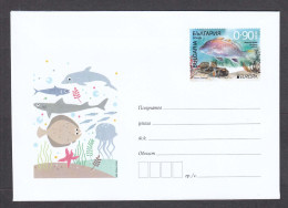 Bulgaria 2024 - EUROPA: Underwater Fauna And Flora, Post. Stationery, Mint - Buste