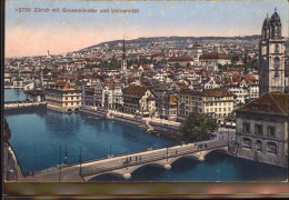 11294441 Zuerich Grossmuenster Universitaet Bruecke Zuerich - Sonstige & Ohne Zuordnung