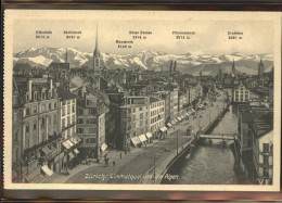 11294426 Zuerich Limmatquai Und Alpen Zuerich - Sonstige & Ohne Zuordnung