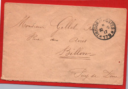 ENVELOPPE AVEC CACHET TRESOR ET POSTES LE 30/10/1917 - SECTEUR POSTAL 179 - Cartas & Documentos