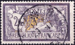 FRANCE - 1900 Yv.122 2fr Merson Violet & Jaune Merson Perforé Petit "c" (Crédit Lyonnais) - TB - 1900-27 Merson