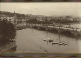 11294409 Zuerich Quaibruecke Boote Zuerich - Otros & Sin Clasificación