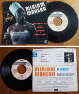 RARE EP 45t BIEM (7") MIRIAM MAKEBA «In Concert» 4 Titres FRANCE, 1967 - Verzameluitgaven