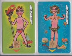 FRANCE 2001 BEACH BOYS 2 CARDS - 2001