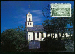 Mk Faroe Islands Maximum Card 1989 MiNr 179 | Bicentenary Of Torshavn Church #max-0087 - Faeroër