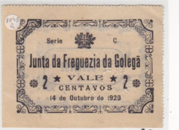 Portugal -Billetes  Cédula De Golegã  Serie  C   1920 - Otros – Europa