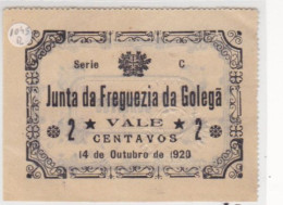 Portugal -Billetes  Cédula De Golegã  Serie  C   1920 - Other - Europe