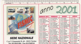 Calendarietto - Fismic - Metalmeccanici - Anno 2001 - Petit Format : 2001-...