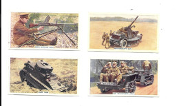 DQ41 - CARTE CIGARETTE GODFREY PHILLIPS - MITRAILLEUSE - TANK - CANON ANTI-AERIEN- TRANSPORT DE TROUPES - Dokumente