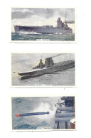 DQ40 - CARTE CIGARETTE GODFREY PHILLIPS - HMS RODNEY - PORTE AVIONS SARATOGA - TORPILLE - Boats