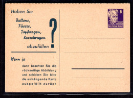 DDR Privatganzsache Mit Antwort " Peters Chemnitz" - Other & Unclassified