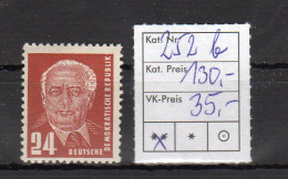 DDR Mi.-Nr. 252 B, Postfrisch, Sign.BPP. - Errors & Oddities