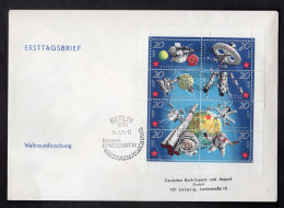 DDR, FDC Kleinbogen 10 Jahre Sowj. Weltraumflug - Andere & Zonder Classificatie