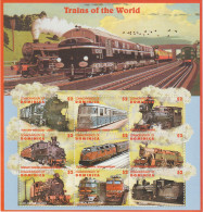 Dominica "Züge Der Welt" (I) Kleinbogen - Trains