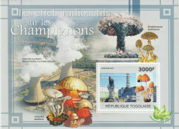 Pilze; Togo Block 2011, ** - Mushrooms