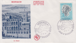 Enveloppe  FDC  1er  Jour   MONACO    Couple  Princier    1966 - FDC