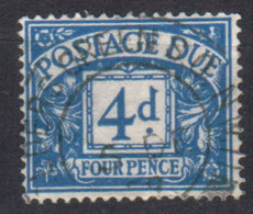 GB  STAMP 1954 POSTAGE DUE   4d, Mi.#42 USED - Strafportzegels