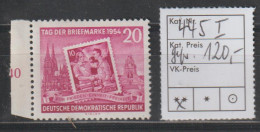 DDR Spezial: Tag Der Briefmarke 1954 Mit PF I (dicke Baqcke), Gepr. - Variedades Y Curiosidades