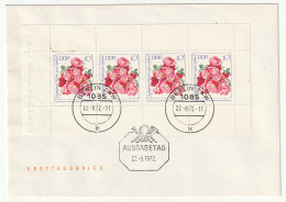 DDR FDC Heftchenblatt 14 Und 15 (Rosen) - Other & Unclassified